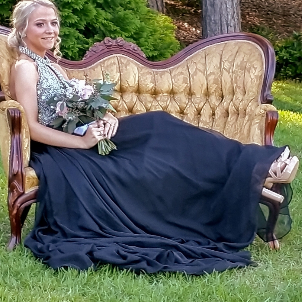 Jovani 24872 2 piece gown Black - Picture 2 of 4